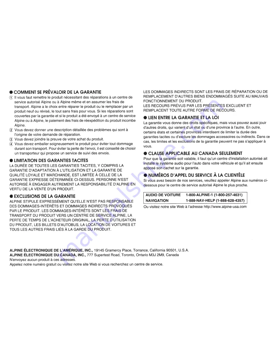 Alpine CDE-147BT Quick Reference Manual Download Page 44