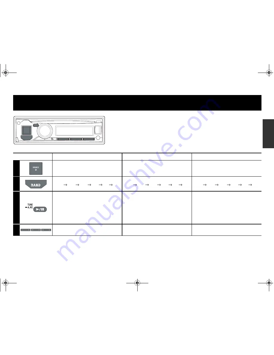 Alpine CDE-173BT Quick Reference Manual Download Page 9