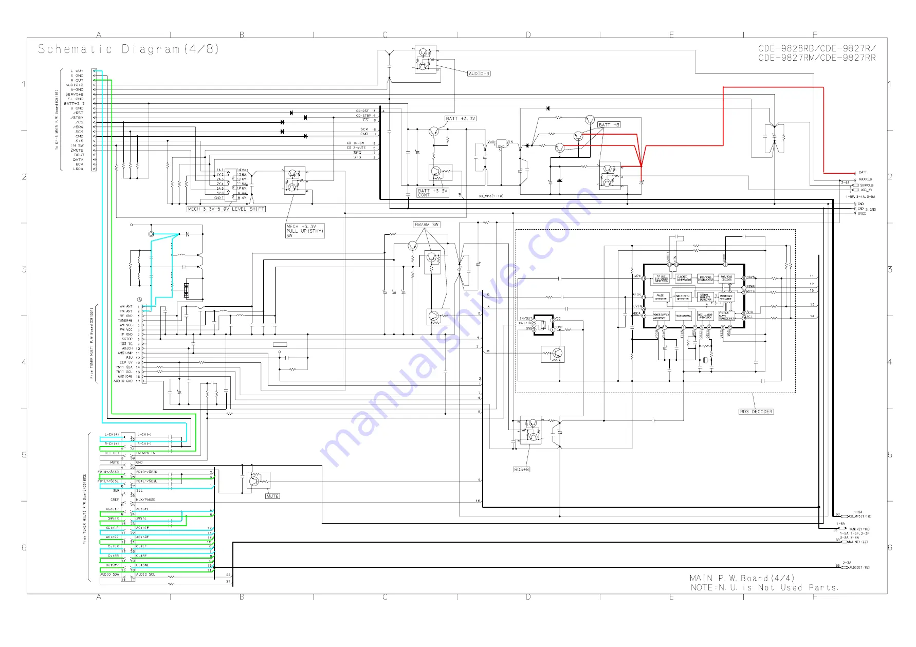 Alpine CDE-9827R Service Manual Download Page 16