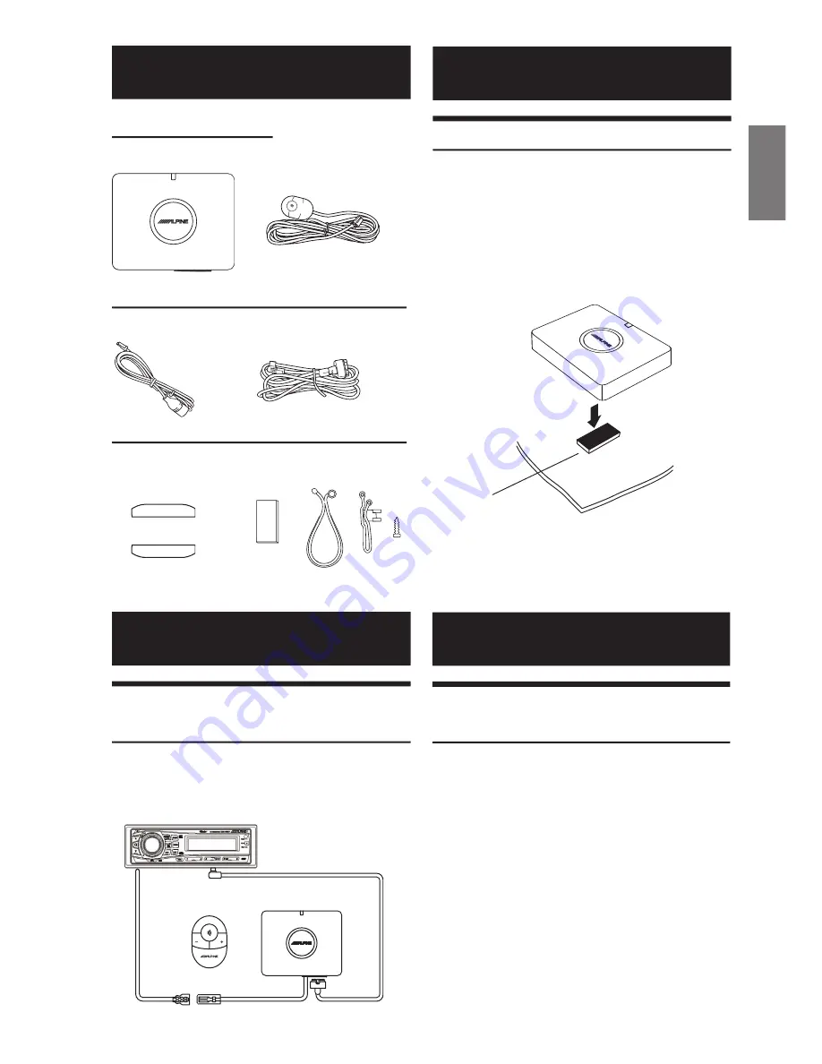 Alpine KCA-100BT Operating Instructions Manual Download Page 3