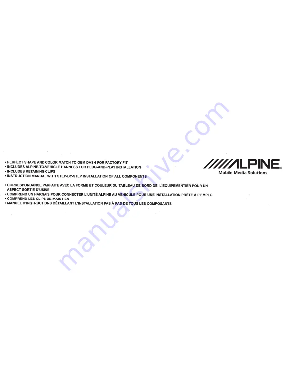 Alpine KTX-OPT8-K Installation Manual Download Page 6