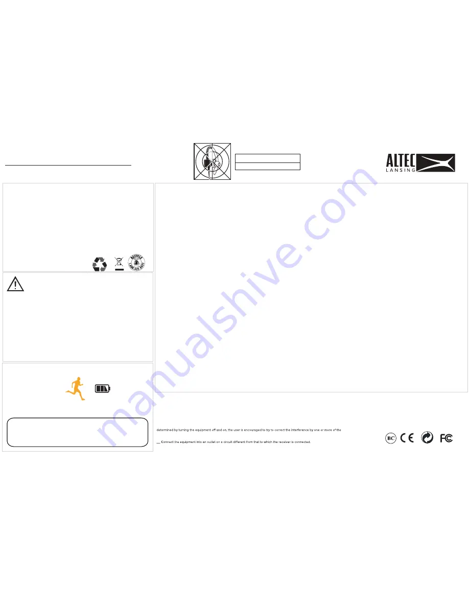 Altec Lansing MZX221 Quick Start Manual Download Page 2