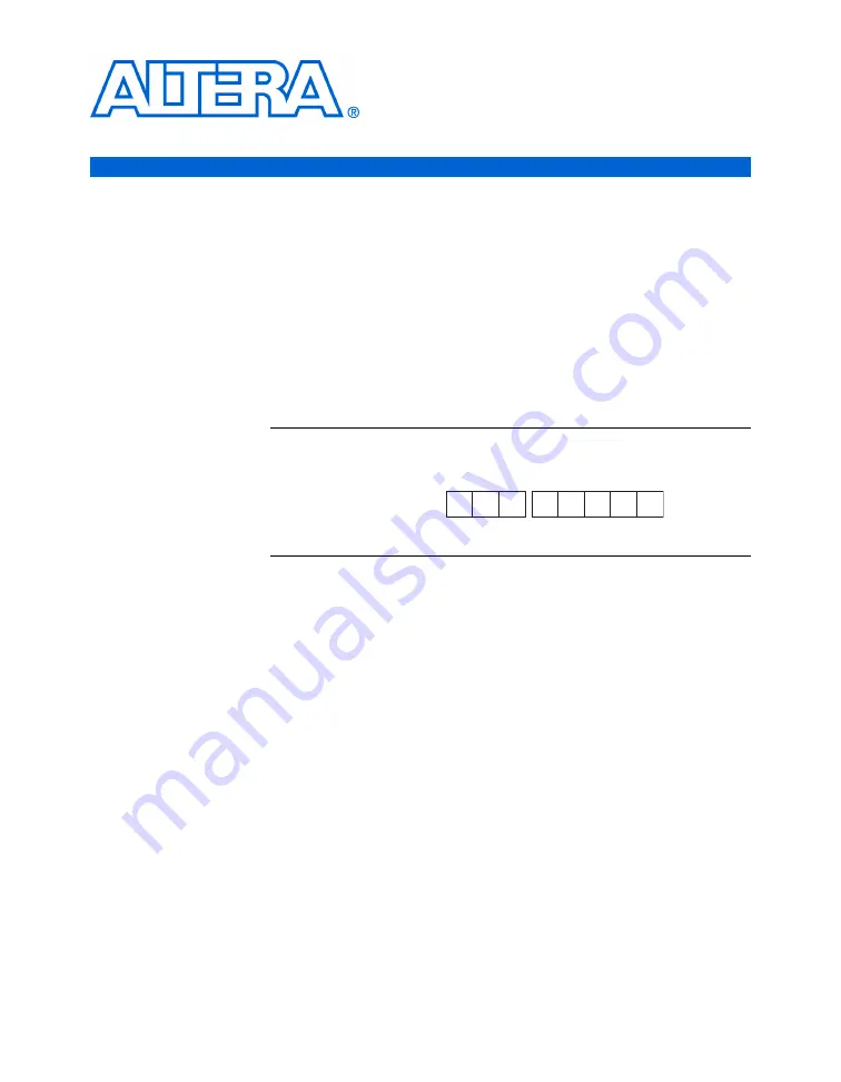 Altera Stratix GX User Manual Download Page 285