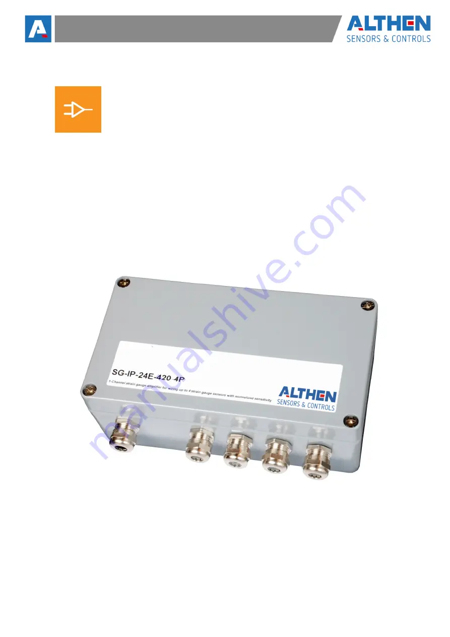 ALTHEN SG-IP-12E 4P Series Manual Download Page 1