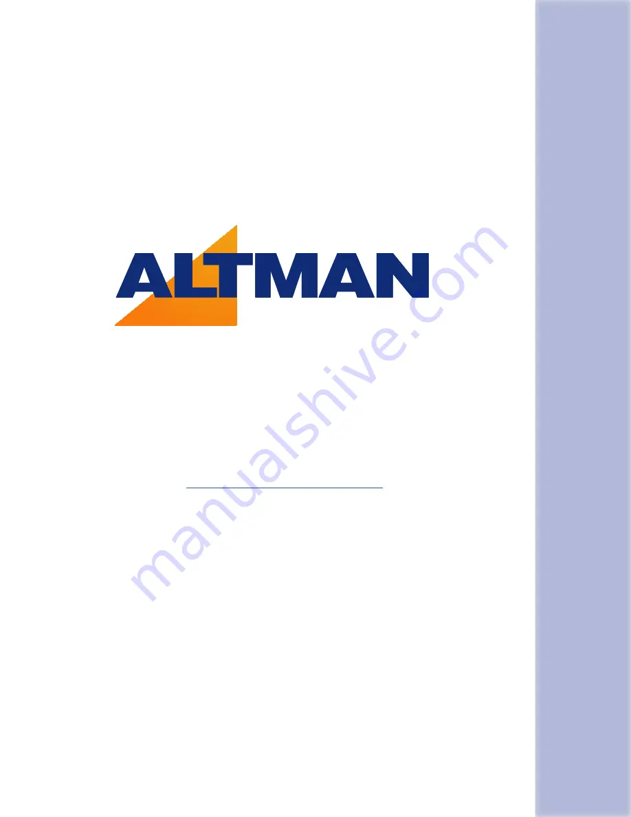 Altman PHX Installation & User Manual Download Page 24