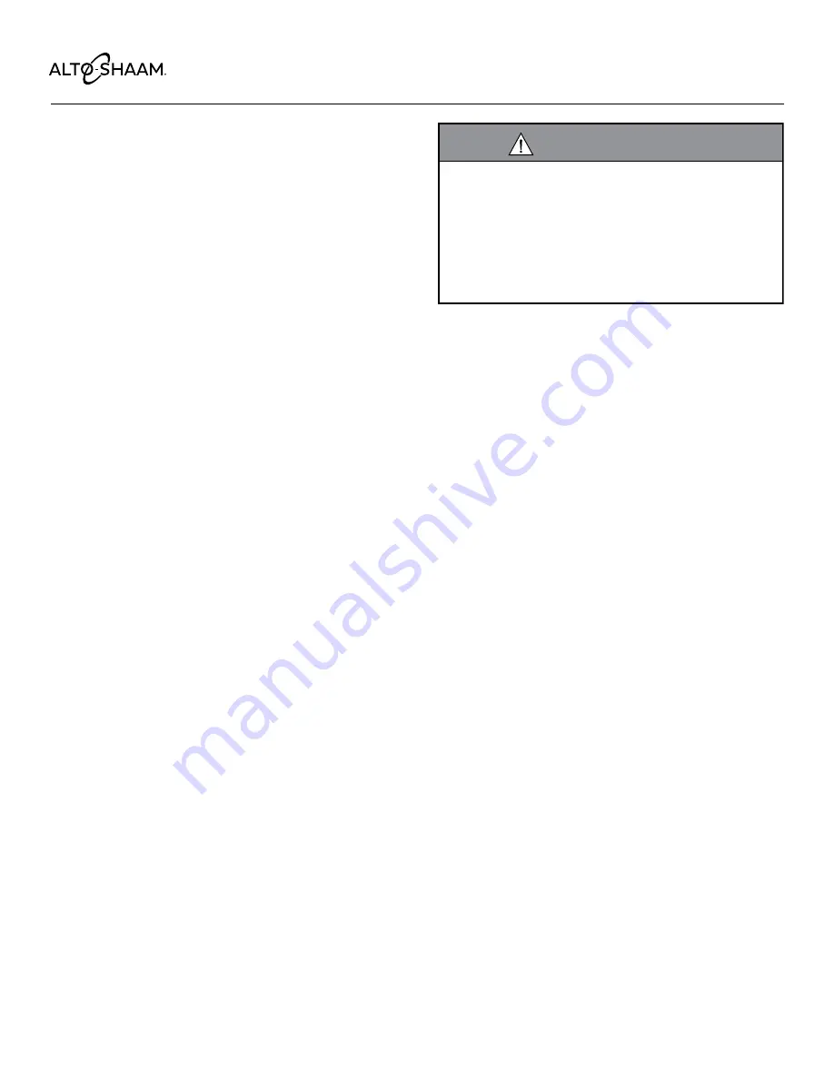 Alto-Shaam ASC-4E Series Installation Operation & Maintenance Download Page 7