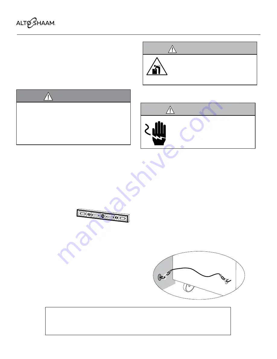 Alto-Shaam ASC-4E Series Installation Operation & Maintenance Download Page 9