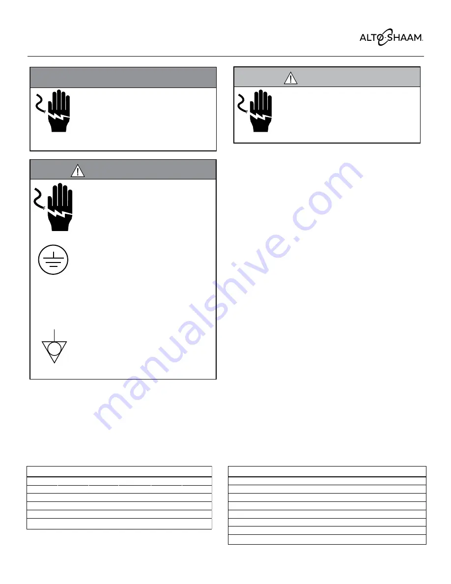 Alto-Shaam ASC-4E Series Installation Operation & Maintenance Download Page 12