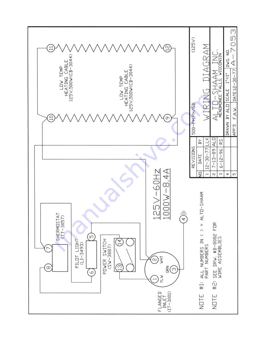 Alto-Shaam Halo Heat 500-GD Installation Operation & Maintenance Download Page 15