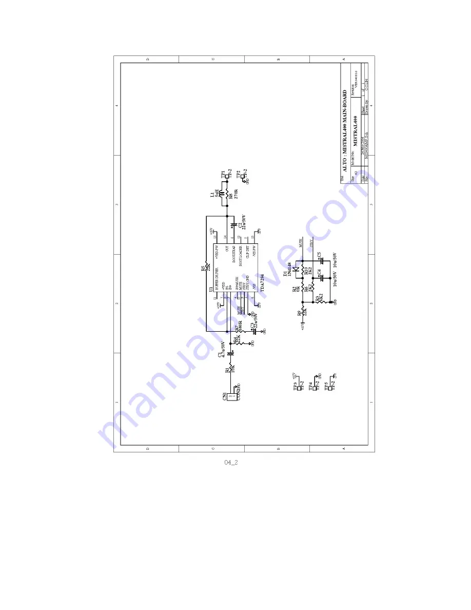 Alto Mistral 400 Service Manual Download Page 6