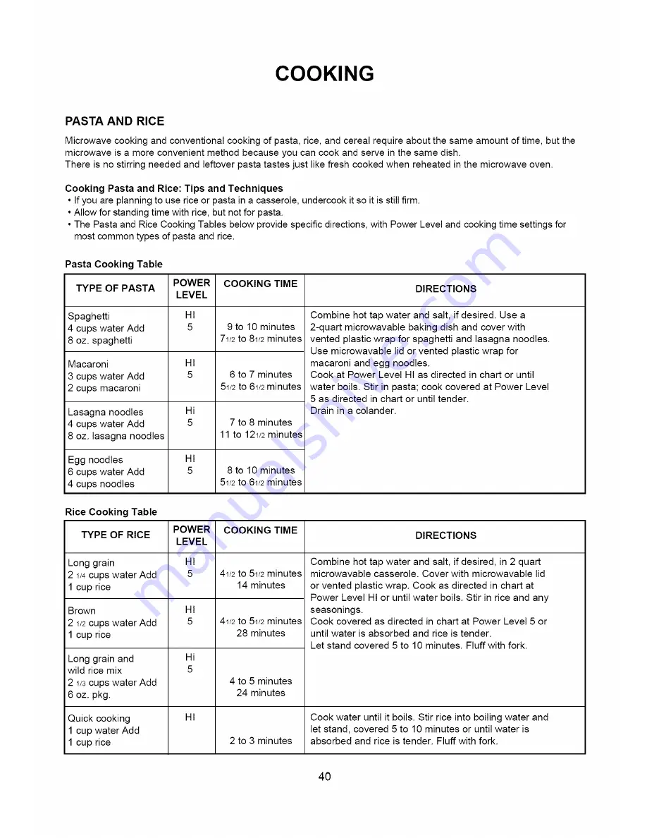 Amana A CO15ZOA Owner'S Manual Download Page 40