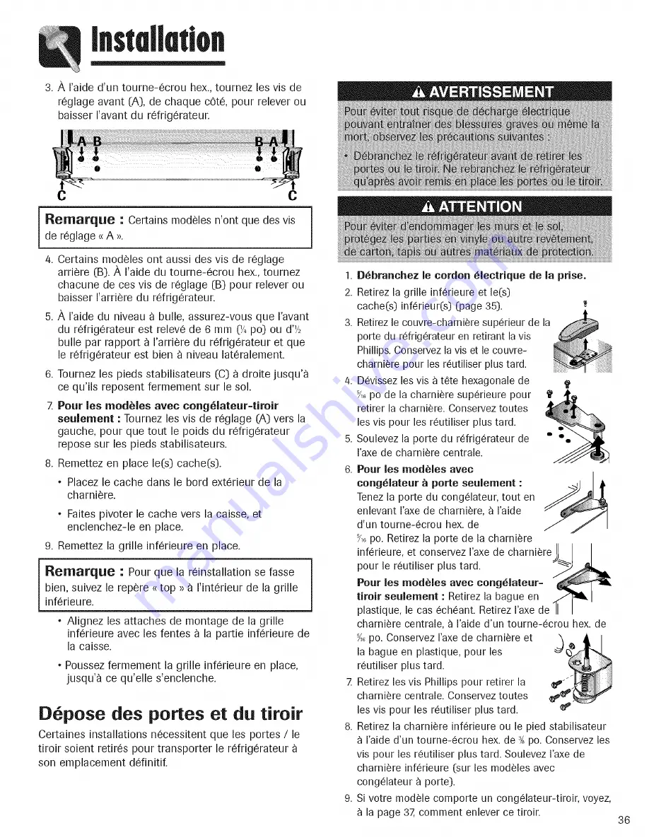 Amana ABD2233DEB Use & Care Manual Download Page 37