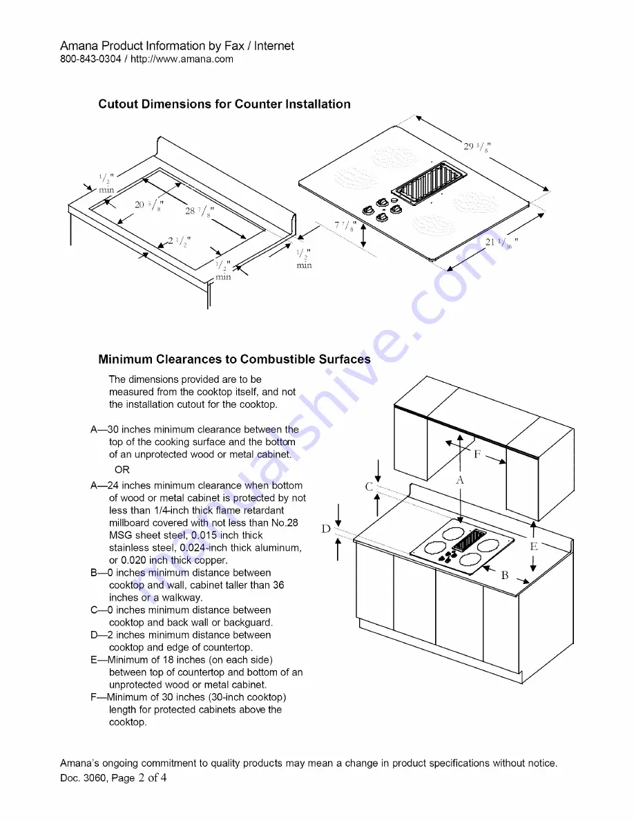 Amana ACC4370A Product Information Download Page 2