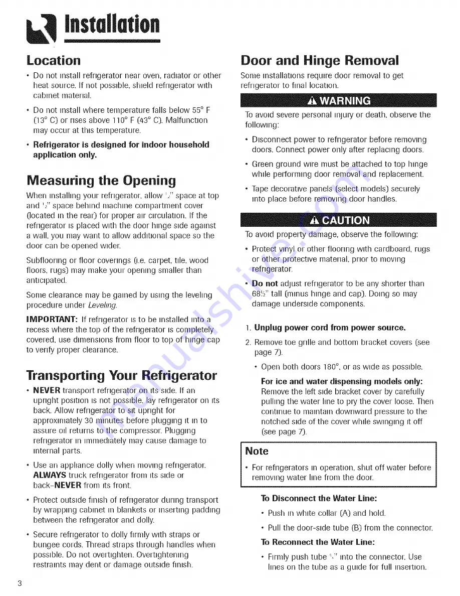 Amana ACD2234HRB Use & Care Manual Download Page 4