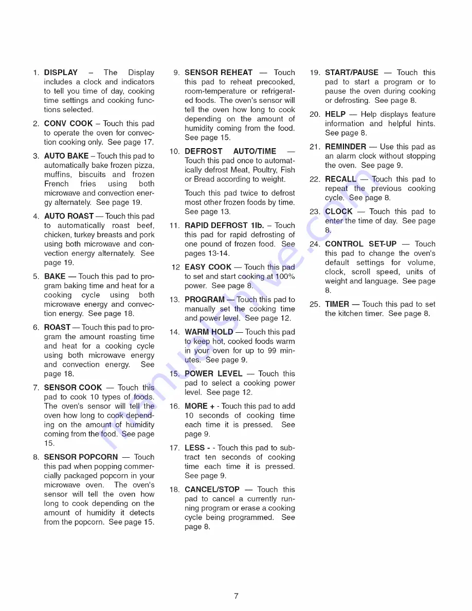 Amana ACM1580A Owner'S Manual Download Page 7