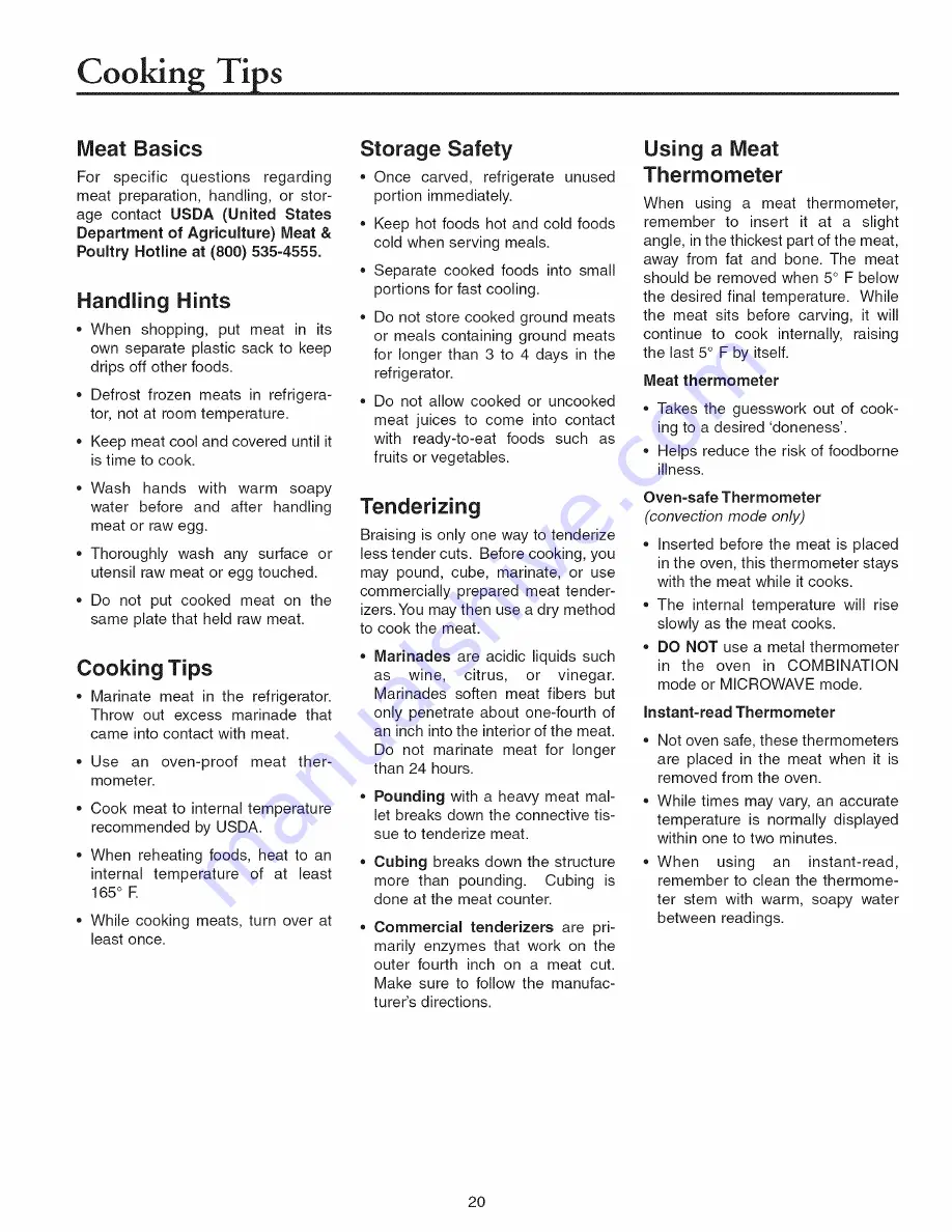 Amana ACM1580A Owner'S Manual Download Page 20