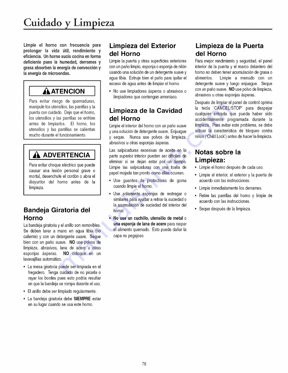 Amana ACM1580A Owner'S Manual Download Page 78