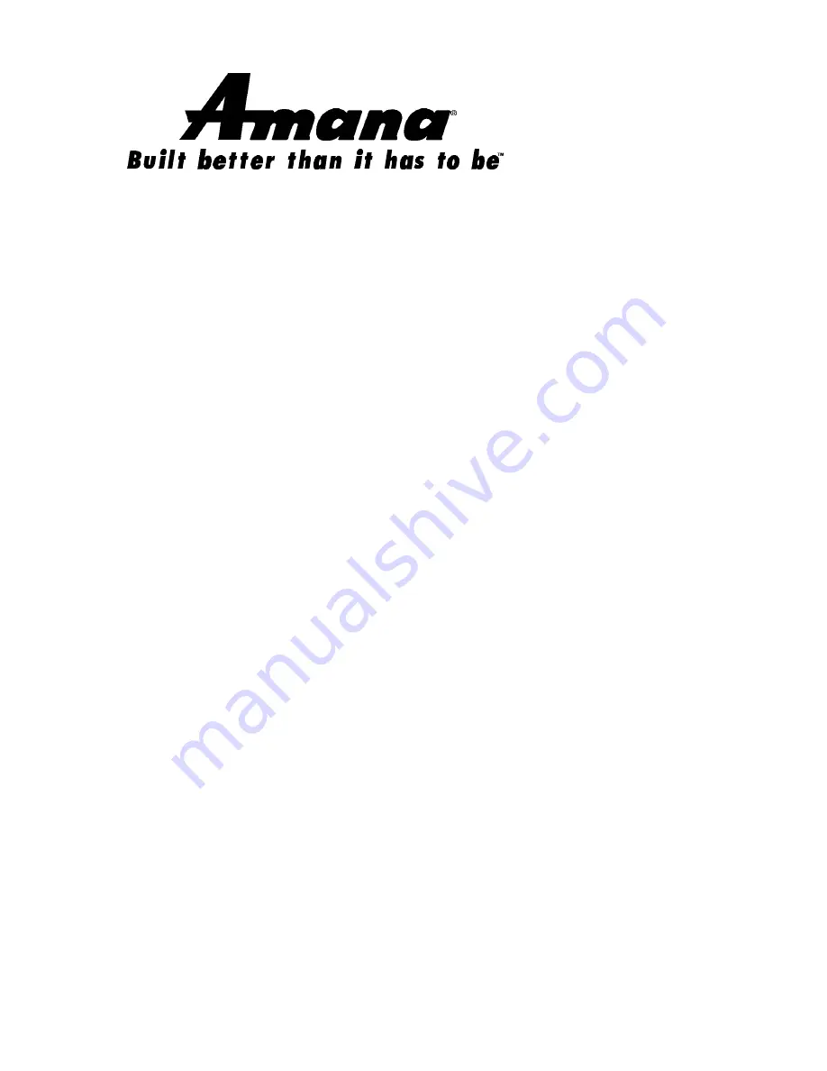 Amana ACO1840AB Installation Instructions Manual Download Page 1