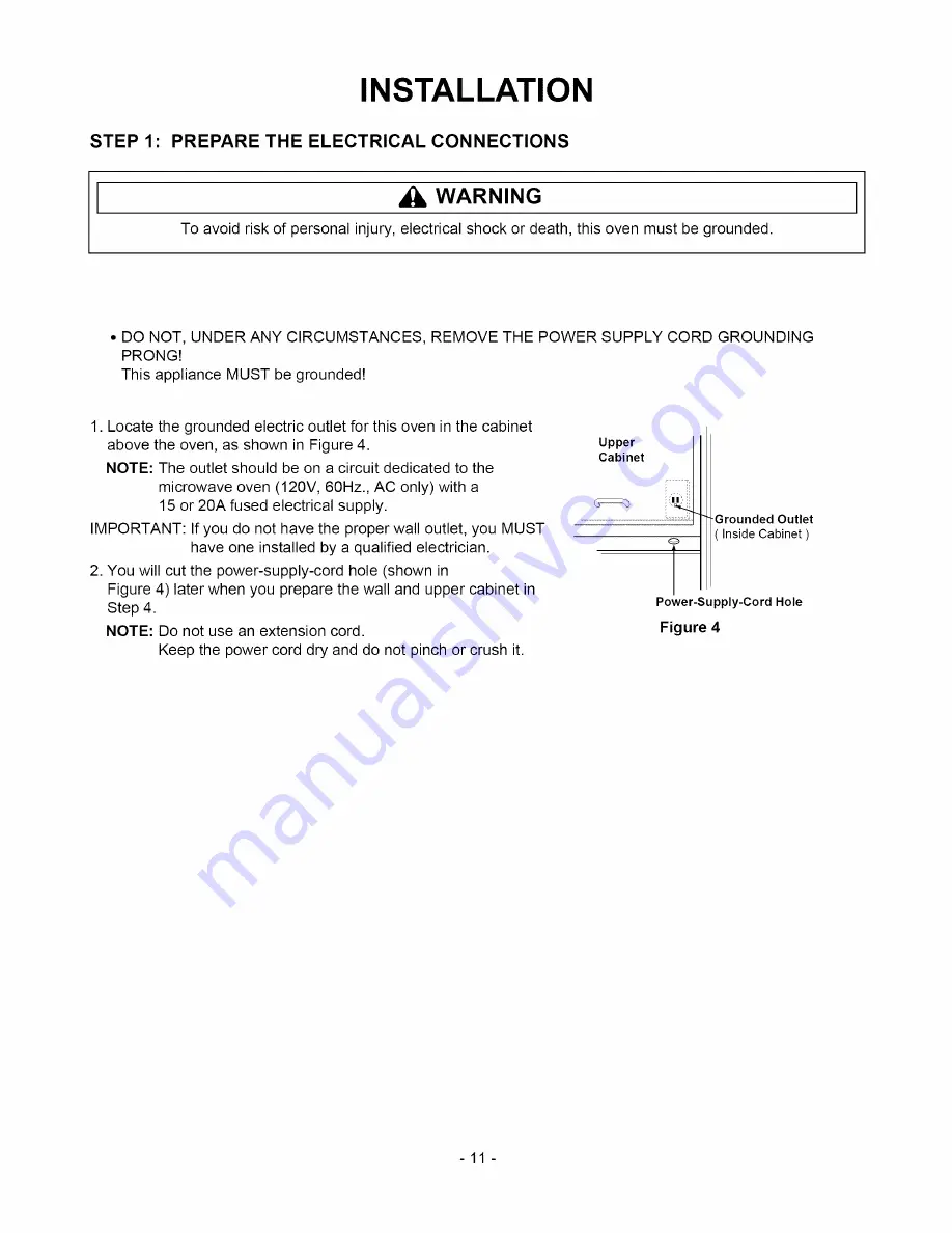 Amana ACO1860A Owner'S Manual Download Page 11