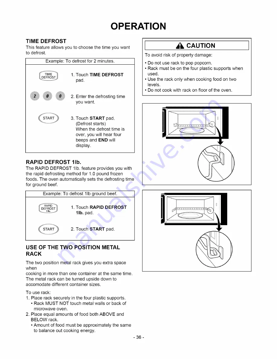 Amana ACO1860A Owner'S Manual Download Page 36