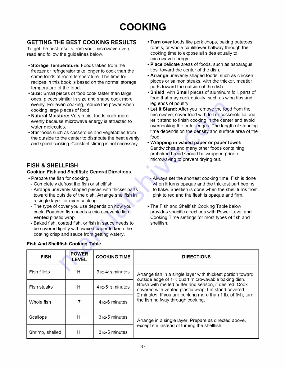 Amana ACO1860A Owner'S Manual Download Page 37