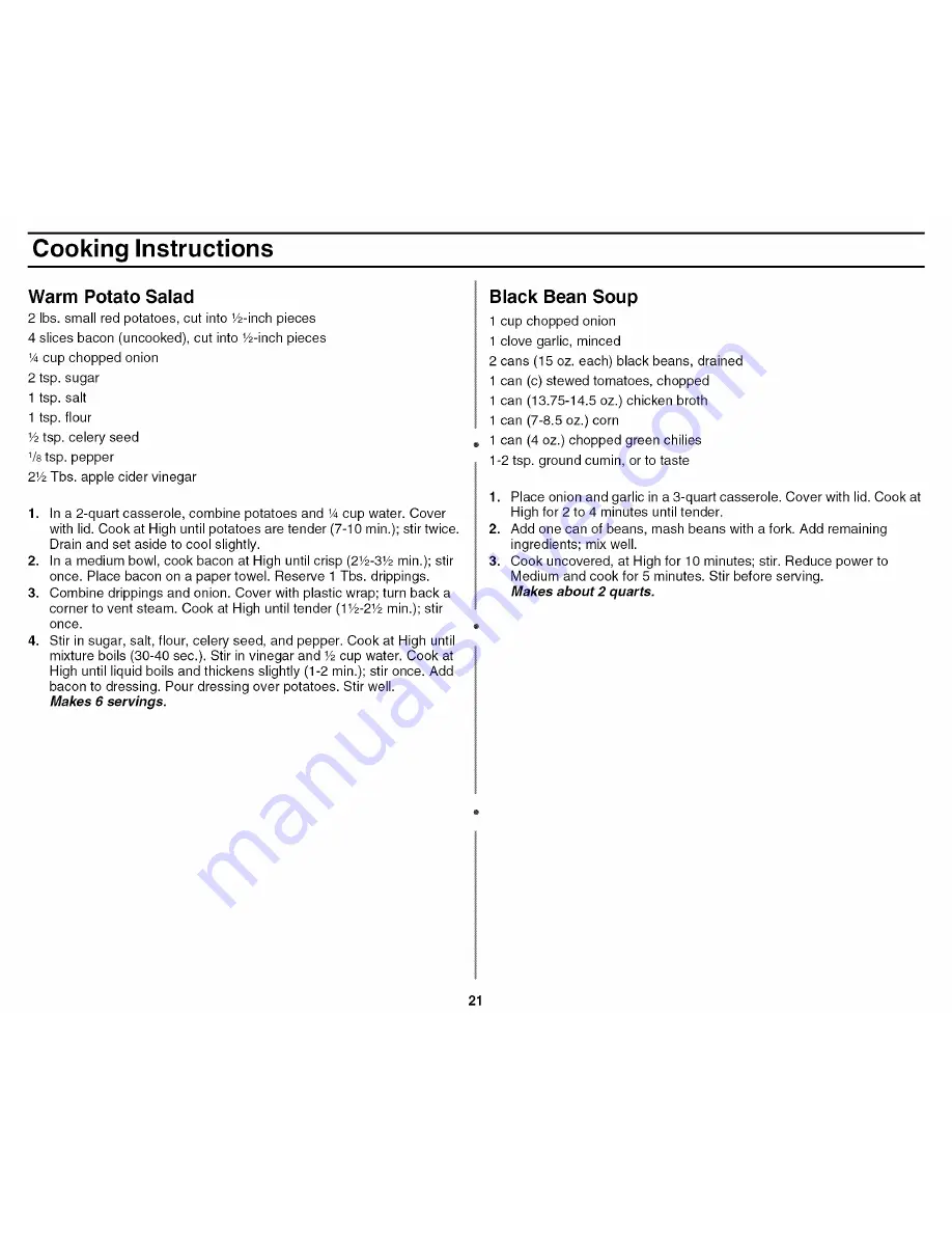 Amana AMC5101AAB Owner'S Manual Download Page 21