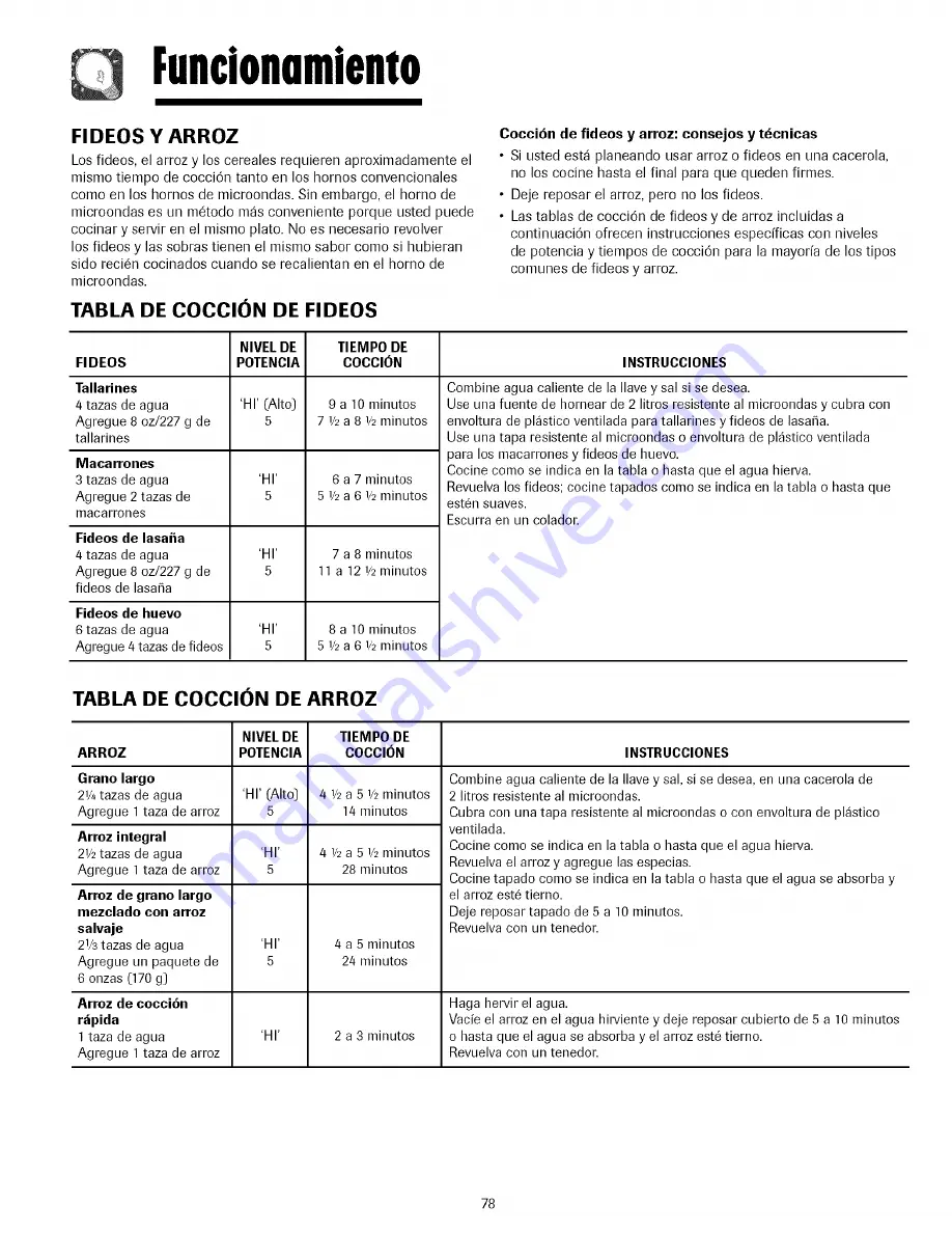 Amana AMV4204AA Use & Care Manual Download Page 78