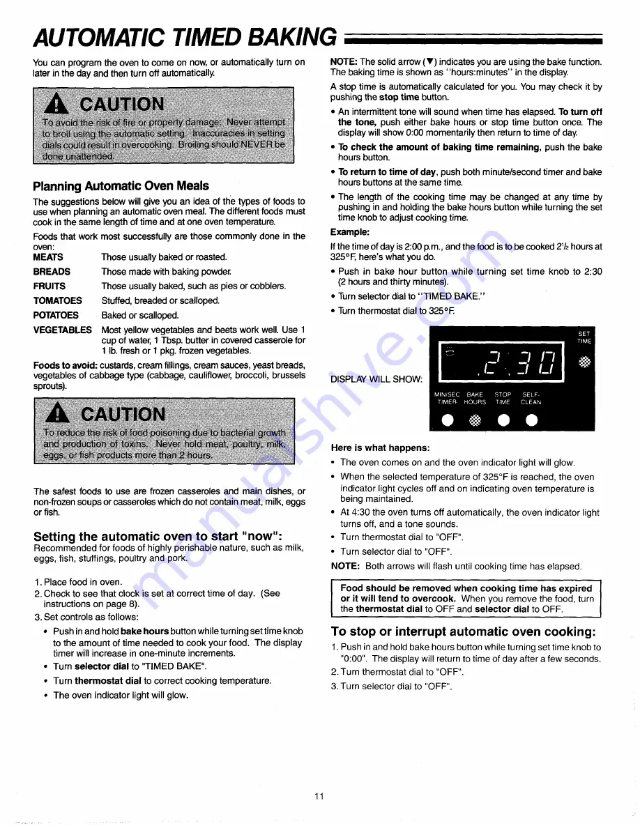 Amana AOR27DE Use & Care Manual Download Page 11