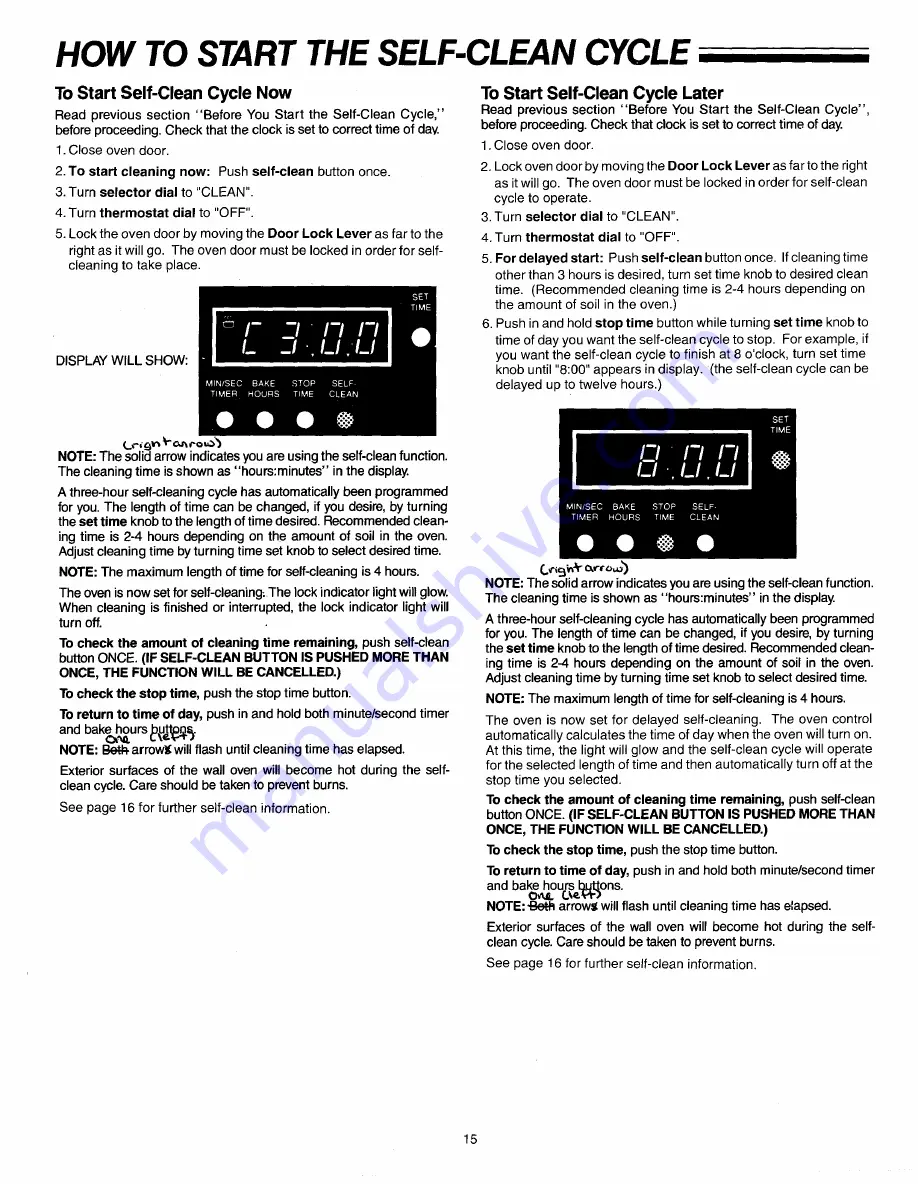 Amana AOR27DE Use & Care Manual Download Page 15