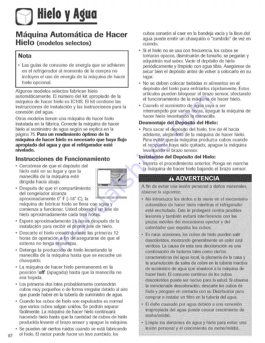 Amana ASD2324HEB Use & Care Manual Download Page 88