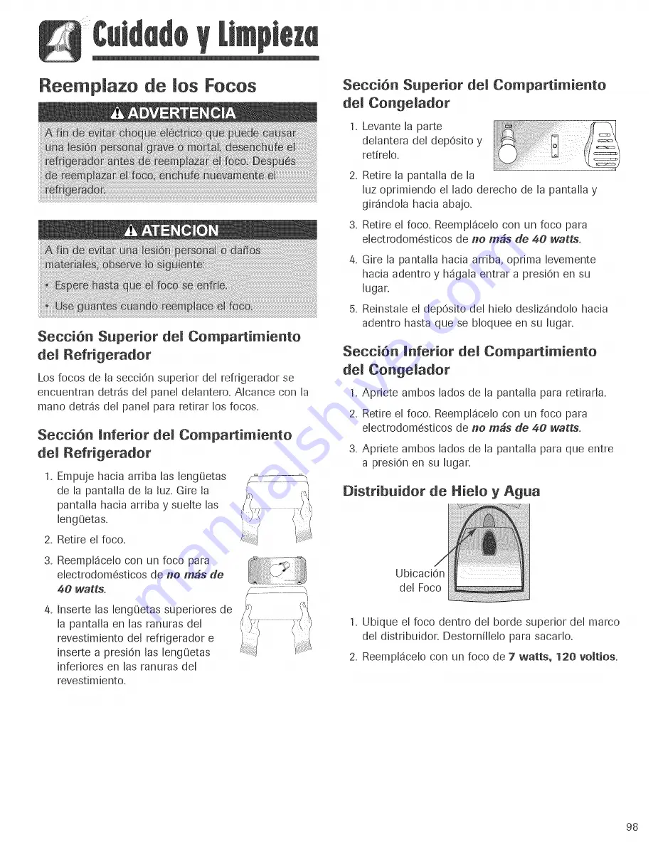 Amana ASD2324HEB Use & Care Manual Download Page 99