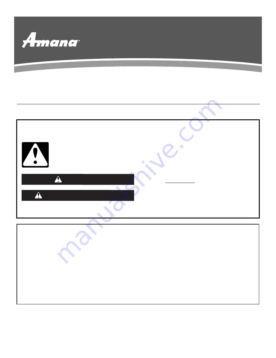 Amana ASD2522WR Series Скачать руководство пользователя страница 15