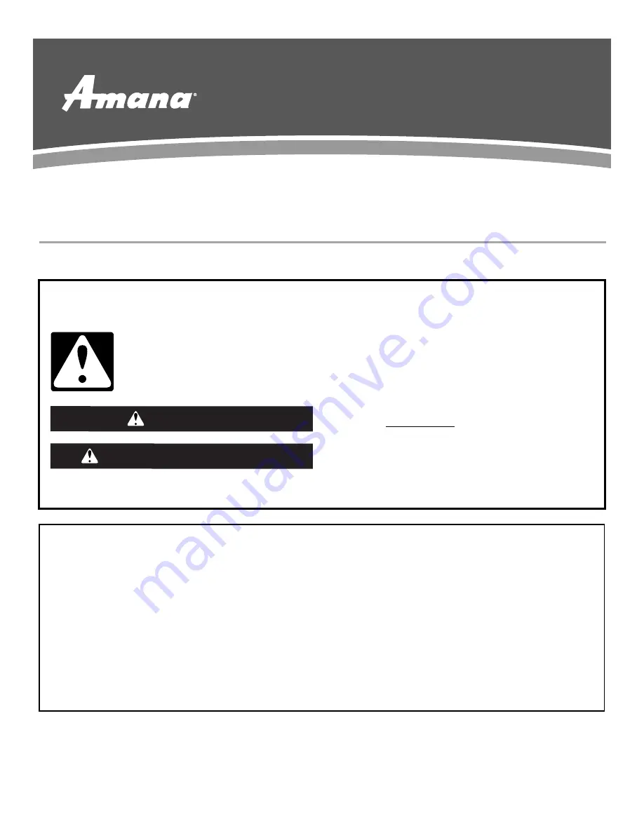 Amana ASD2522WRB01 Owner'S Manual Download Page 19