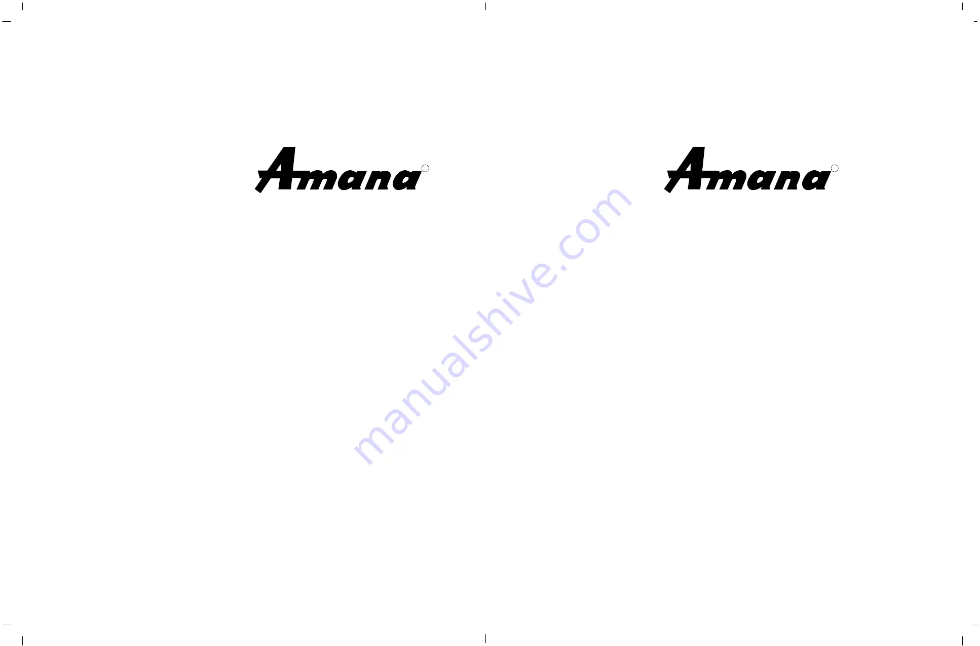 Amana F1340E Скачать руководство пользователя страница 1