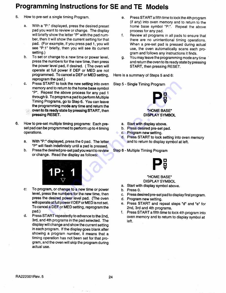 Amana MC2000MPP Service Manual Download Page 24