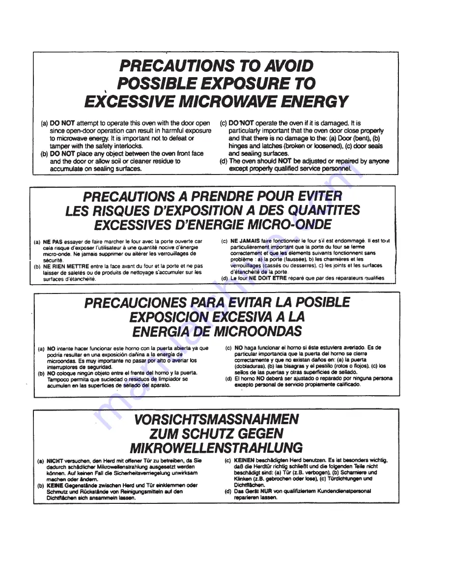 Amana Menumaster MRC518SU Service Manual Download Page 4