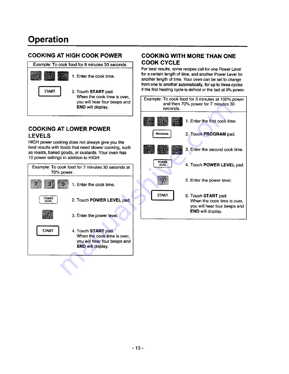 Amana MVH250E Owner'S Manual Download Page 13