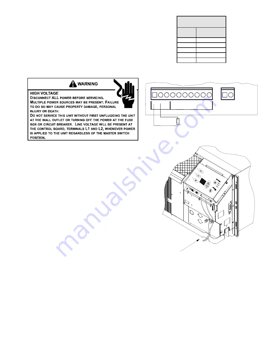 Amana PTH123G25AXXX Installation Instructions & Owner'S Manual Download Page 9