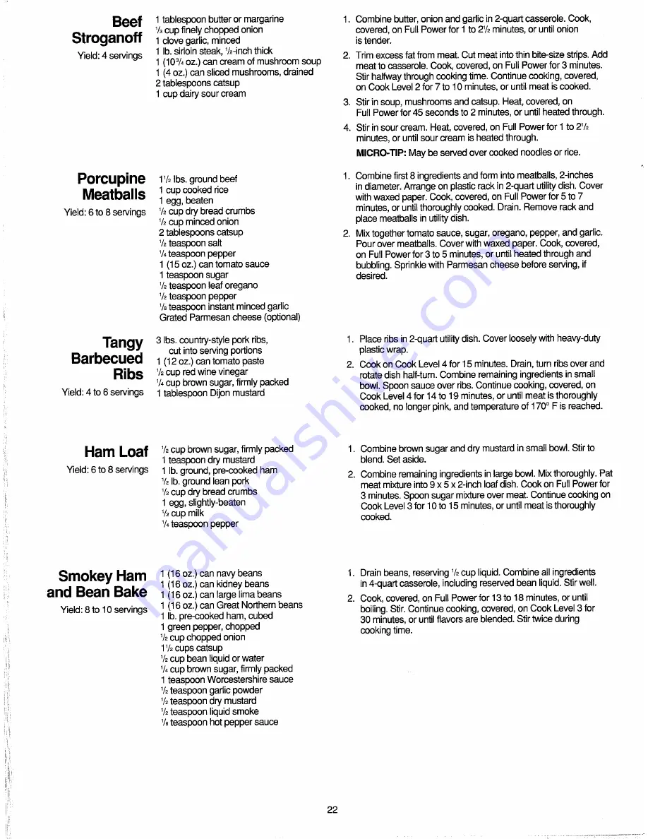 Amana RBG622T Use & Care Manual And Cooking Manual Download Page 22