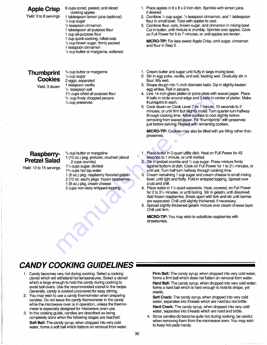 Amana RBG622T Use & Care Manual And Cooking Manual Download Page 36