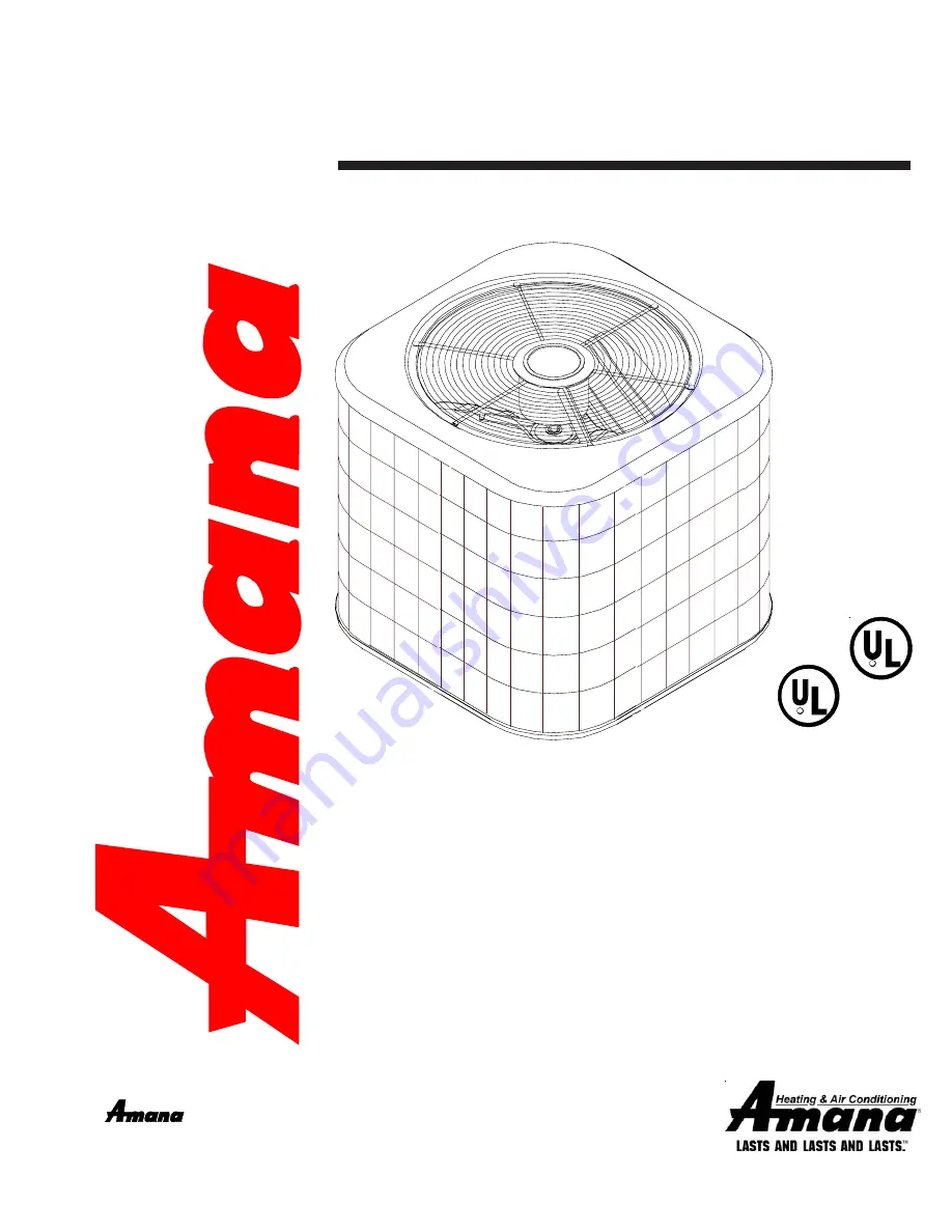 Amana REMOTE CONDENSING UNIT User'S Information Manual Download Page 1