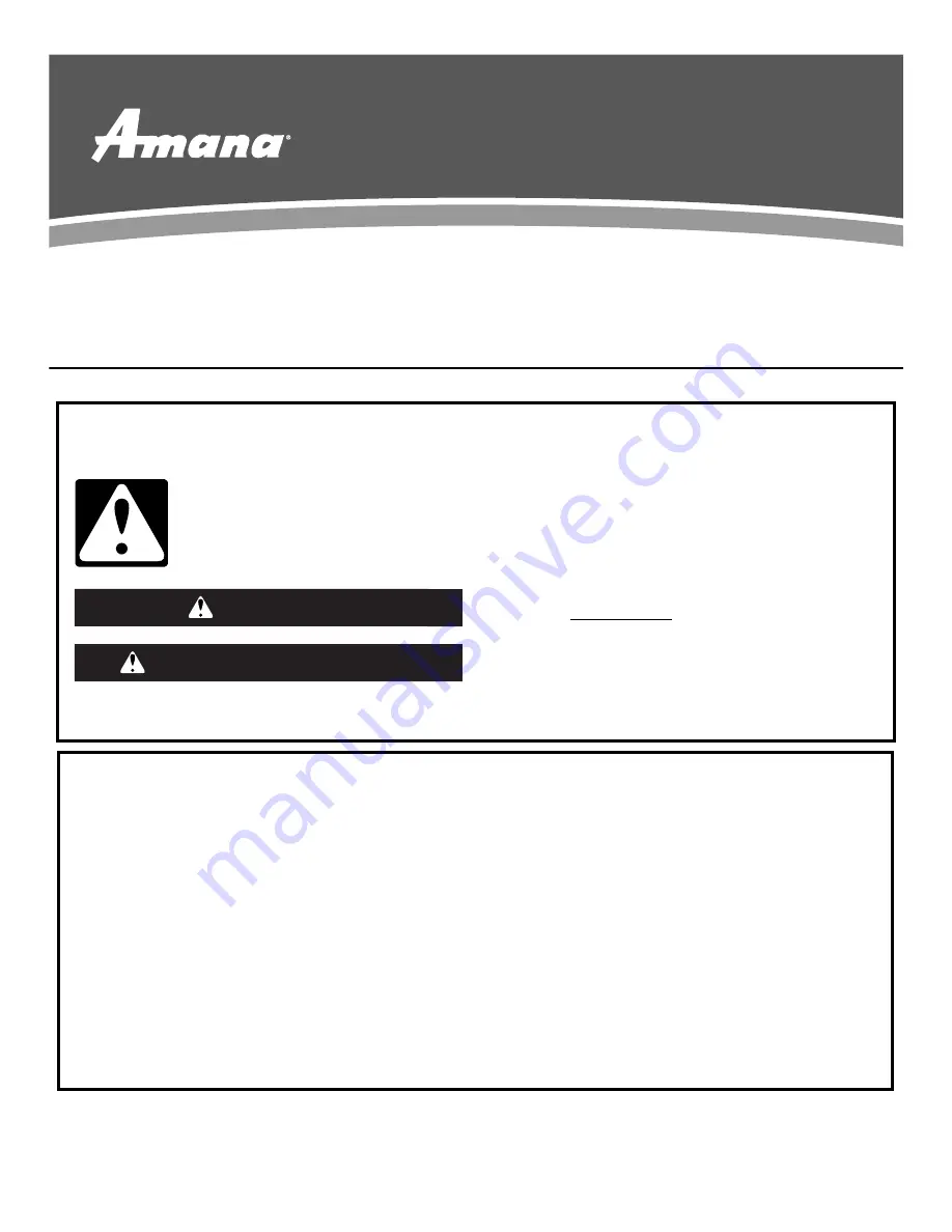 Amana YAMV1160VAB0 Скачать руководство пользователя страница 9