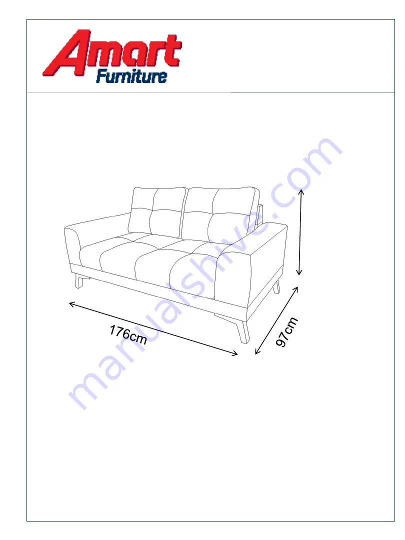 Amart Furniture CHLOE 73195 Скачать руководство пользователя страница 1