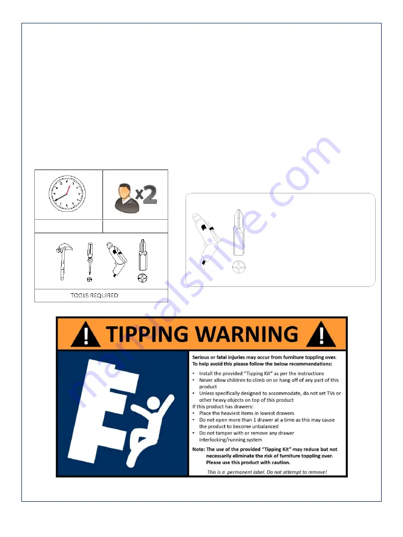 Amart Furniture Valdis 73827 Assembly Instruction Manual Download Page 2