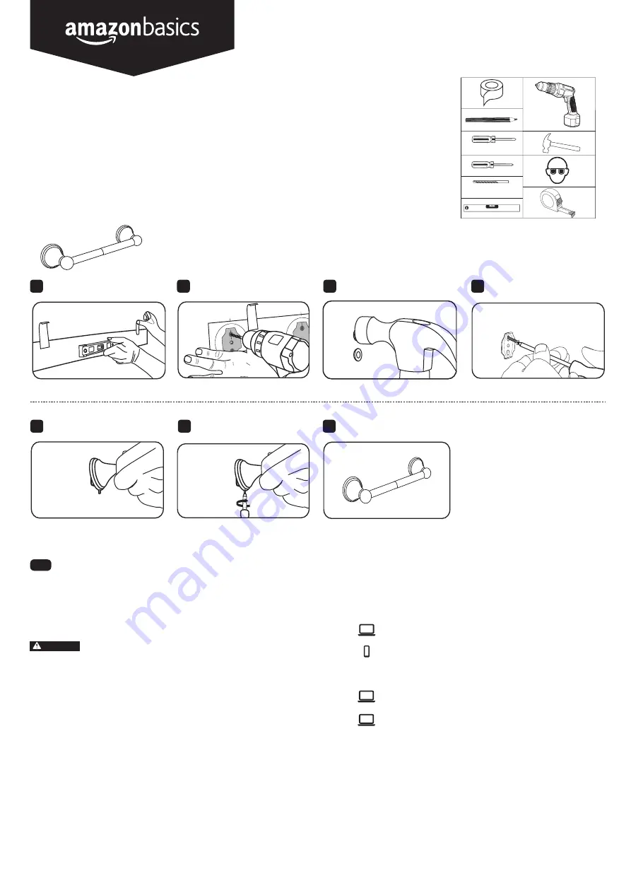 AmazonBasics B0775YFK36 Скачать руководство пользователя страница 1