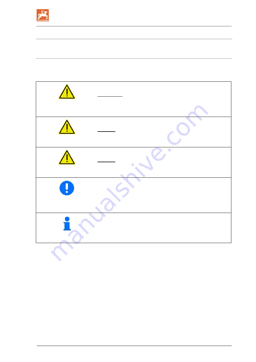 Amazone AMASET+ Operator'S Manual Download Page 5