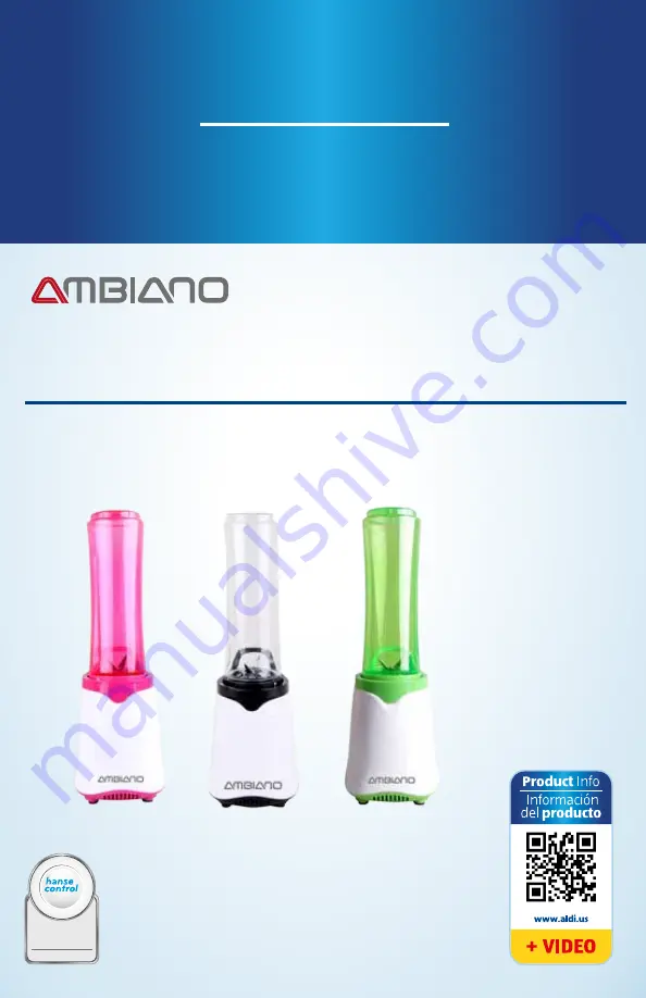 Ambiano 94170 User Manual Download Page 1