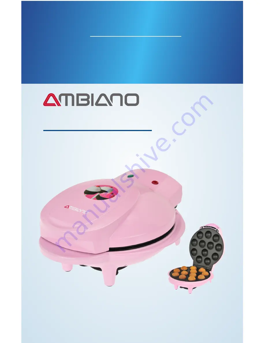 Ambiano CAKE POP MAKER User Manual Download Page 1