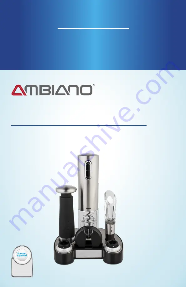 Ambiano MD19190 Скачать руководство пользователя страница 1