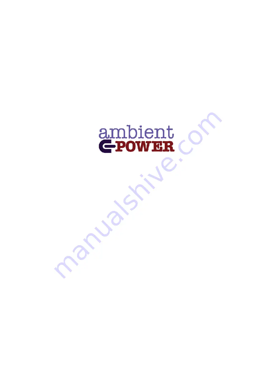 ambient power AP087 User Manual Download Page 1